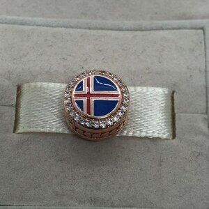🔥🔥Pandora ICELAND Flag Bead Exclusive Charm